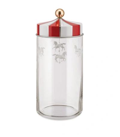 Shop Alessi Glass Circus Jar In Multi
