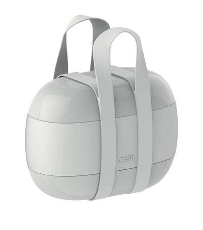 Shop Alessi Food À Porter Lunch Box In Grey