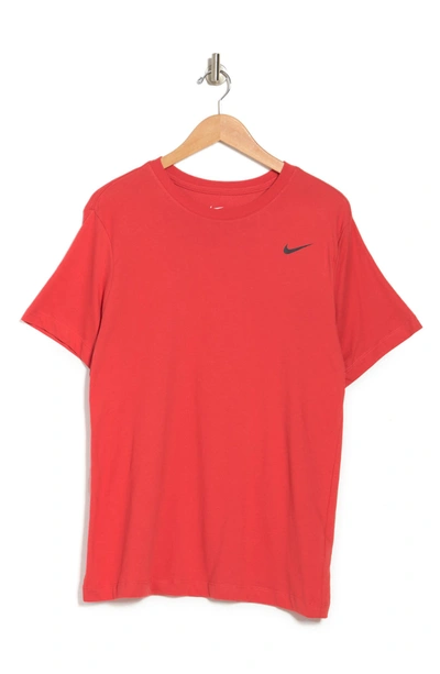Shop Nike Dri-fit Training T-shirt In Lobster/black