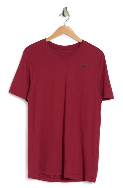 Shop Nike Dri-fit Training T-shirt In Pomegranate/black