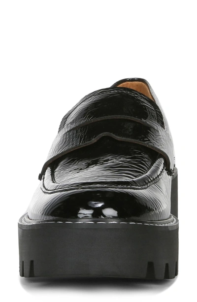 Shop Franco Sarto Balin Platform Loafer In Black Leather