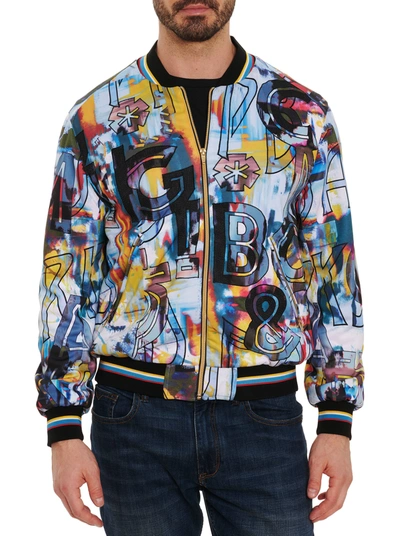 Shop Robert Graham Limited Edition Peace & Love Bomber In Multi