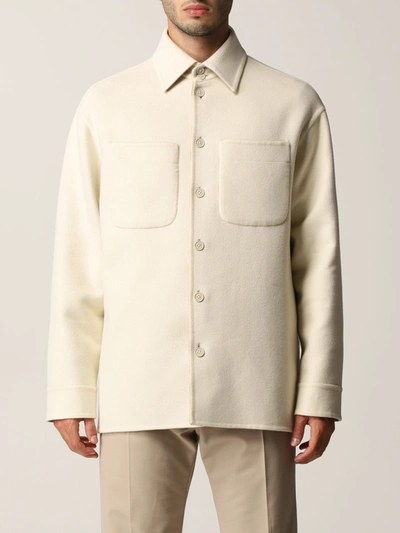 Shop Fendi Coat  Men Color Yellow Cream