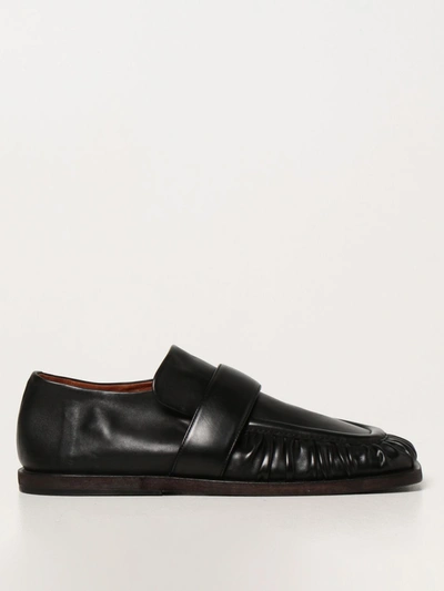 Shop Marsèll Winter Spatola Derby Shoes In Leather In Black