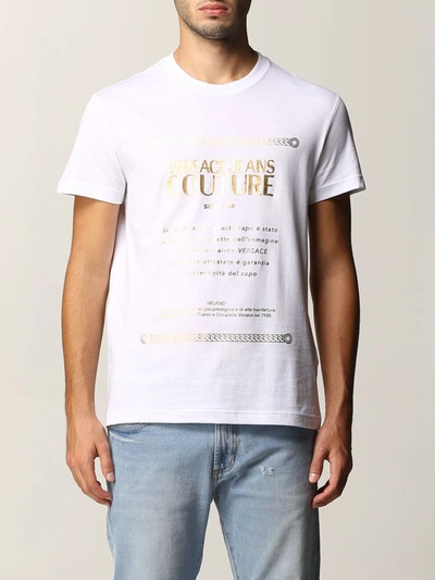 Shop Versace Jeans Couture T-shirt  Men In White