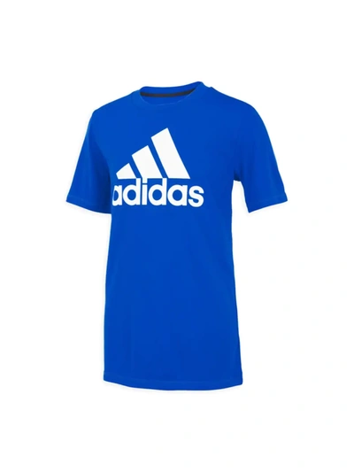 Adidas Originals Kids' Adidas Big Boys Short Sleeve Aeroready Performance  Logo T-shirt In Royal Blue | ModeSens
