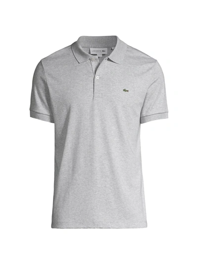 Shop Lacoste Men's Classic Polo Shirt In Silver