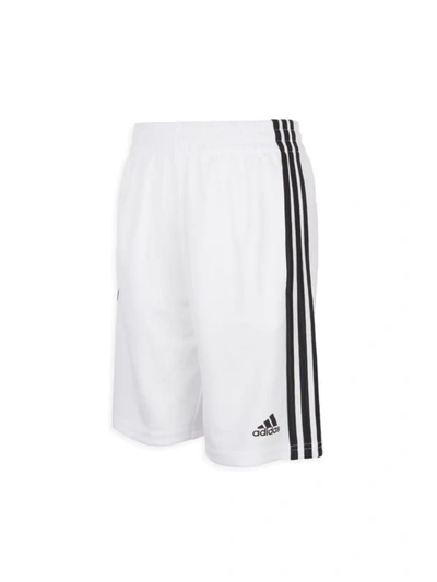 Shop Adidas Originals Little Boy's & Boy's Classic 3-stripe Shorts In Dark Grey