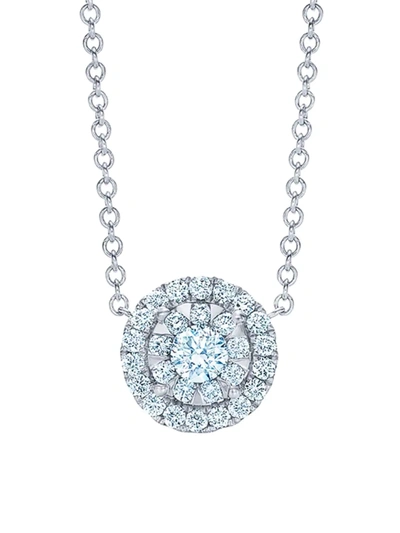 Shop Kwiat Women's 18k White Gold & Diamond Pendant Necklace