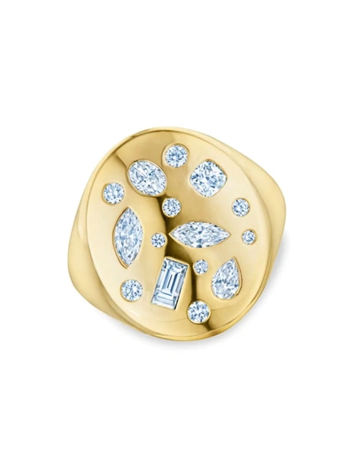 Shop Kwiat Women's Cobblestone 18k Gold & Diamond Ring In Yellow Gold