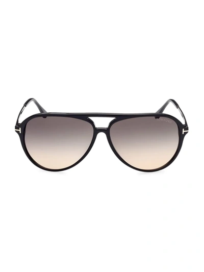 Tom Ford Samson 62mm Pilot Sunglasses In Black | ModeSens
