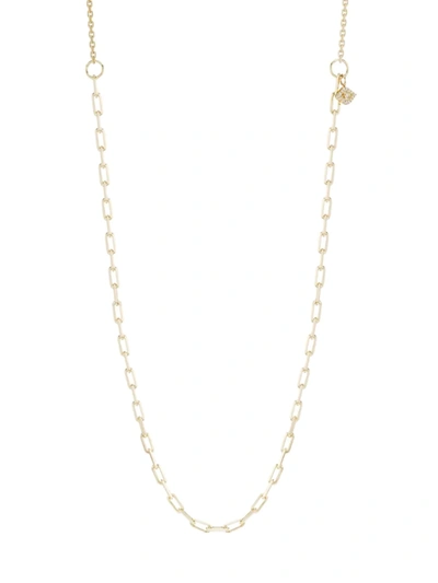 Shop Sydney Evan Women's 14k Gold & Diamond Mixed Chain Long Necklace In Yellow Gold