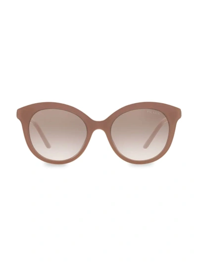 Shop Prada Women's 51mm Round Sunglasses In Pink