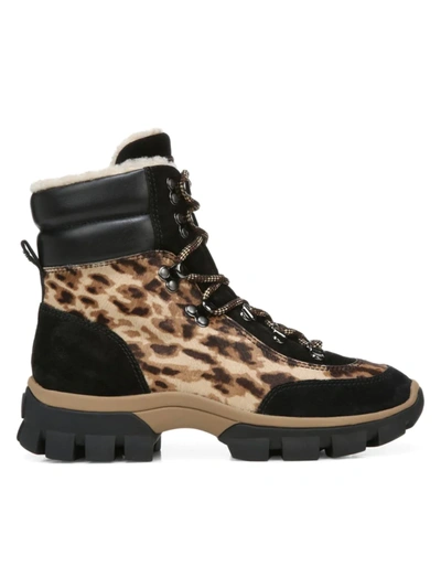 Shop Veronica Beard Women's Galina Leopard Shearling & Leather Boots