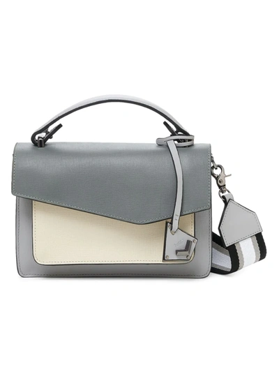 Shop Botkier Cobble Hill Colorblock Leather Crossbody Bag In Smoke Combo