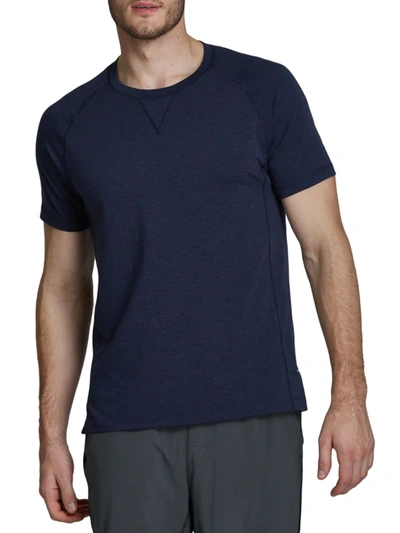 Shop Fourlaps Men's Level Short-sleeve T-shirt In Navy Heather