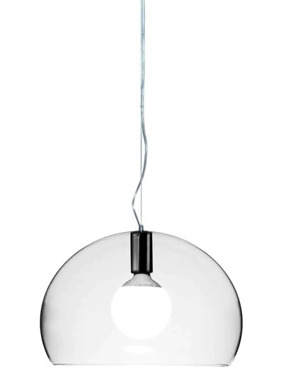 Shop Kartell Fl/y Small Bubble Pendant Lamp In Crystal