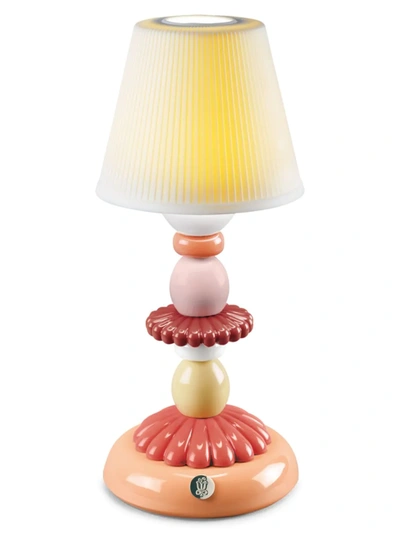 Shop Lladrò Lotus Firefly Lamp In Coral