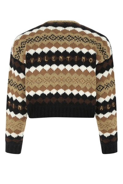 Shop Valentino Embroidered Wool Sweater  Printed  Donna M