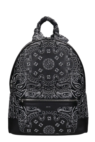 Shop Amiri Backpack In Black Leather