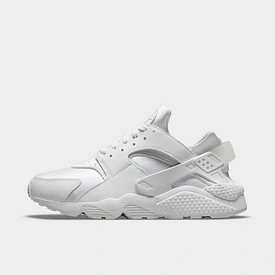 Shop Nike Men's Air Huarache Casual Shoes In White/pure Platinum