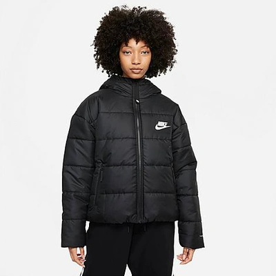 Nike Women's Sportswear Therma-fit Repel Hooded Jacket In Black | ModeSens