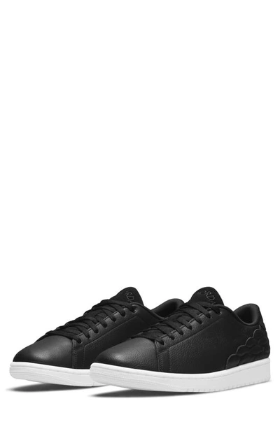 Shop Jordan Air  1 Centre Court Sneaker In Black/ Black/ White