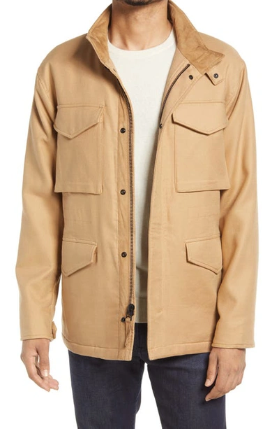Vince Men's Cotton Canvas Field Jacket In New Camel | ModeSens