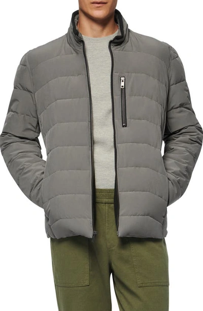 Shop Marc New York Carlisle Water Resistant Quilted Puffer Jacket In Gunmetal