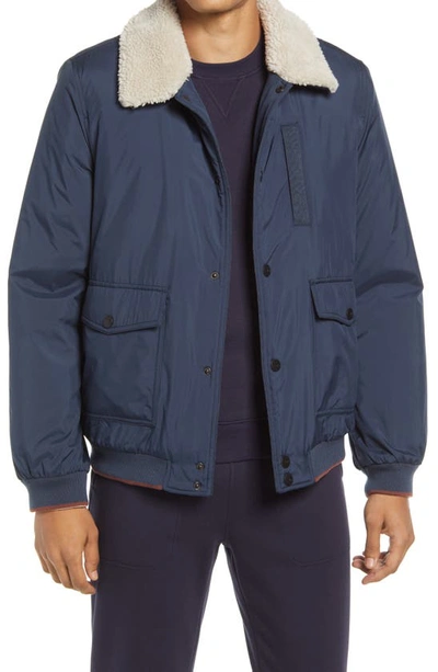 Shop Ugg (r) Ethan Water Resistant Down Bomber Jacket In Twilight