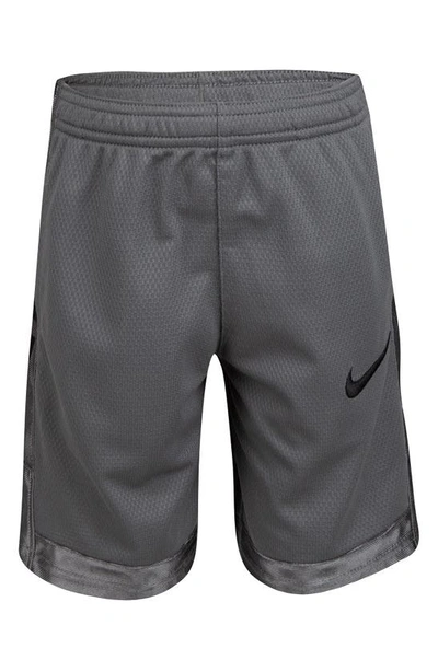 Shop Nike Kids' Elite Athletic Shorts In Smoke Grey