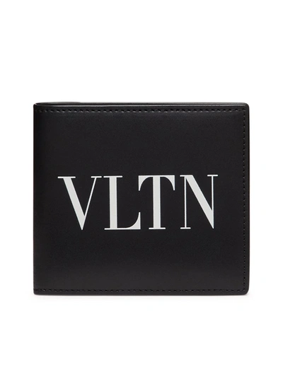 Shop Valentino Billfold Wallet Only Card In Black