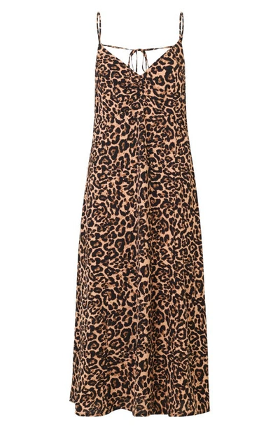 Shop Baum Und Pferdgarten Asta Leopard Print Dress In Natural Leopard