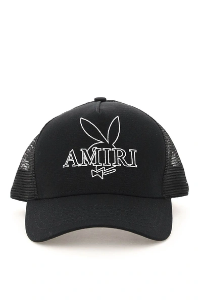 Shop Amiri Playboy Baseball Cap In Black