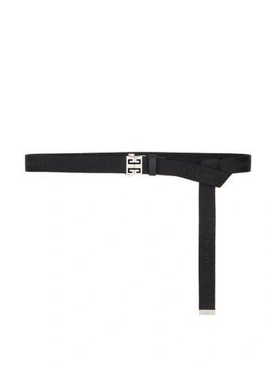 Shop Givenchy 4g Webbing Skate Belt Black