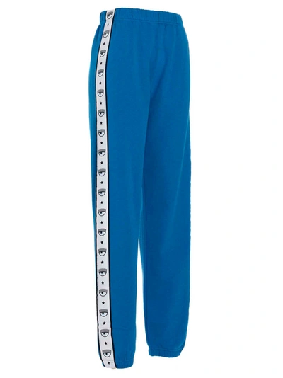 Shop Chiara Ferragni Women's Blue Other Materials Pants