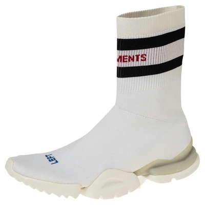 Pre-owned Vetements X Reebok White Sock Runner High Top Sock Sneakers Size  45.5 | ModeSens