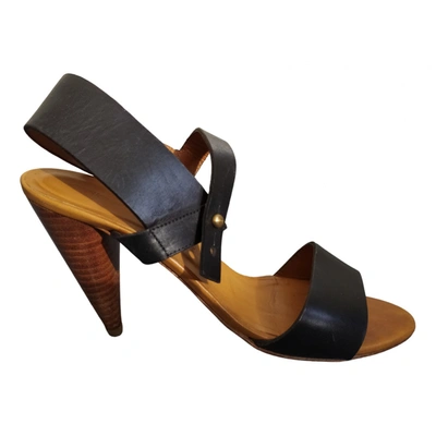 Pre-owned Lemaire Leather Sandals In Black