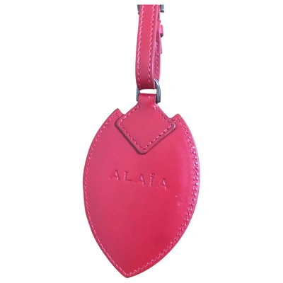 Pre-owned Alaïa Leather Purse In Red