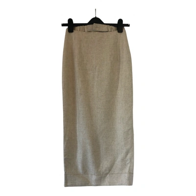 Pre-owned Jacquemus L'année 97 Mid-length Skirt In Beige