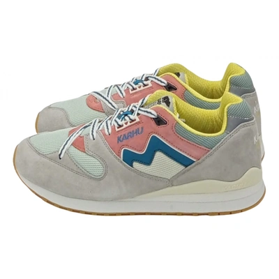 Pre-owned Karhu Leather Low Trainers In Multicolour