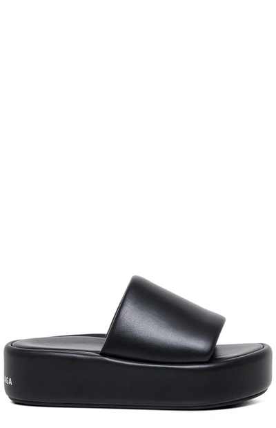 Shop Balenciaga Rise Platform Sandals In Black