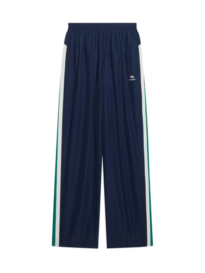 Shop Balenciaga Sporty B Tracksuit Pants In Blue