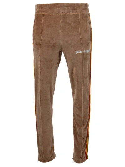 Shop Palm Angels Rainbow Chenille Track Pant Brown