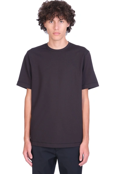 Shop Theory T-shirt In Black Viscose