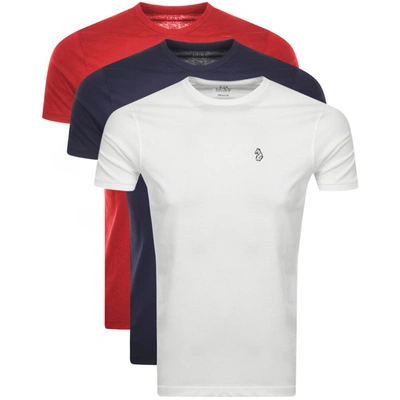 Luke 1977 Johnny 3 Pack T Shirt Red In Red