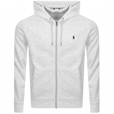 Shop Ralph Lauren Full Zip Hoodie Grey