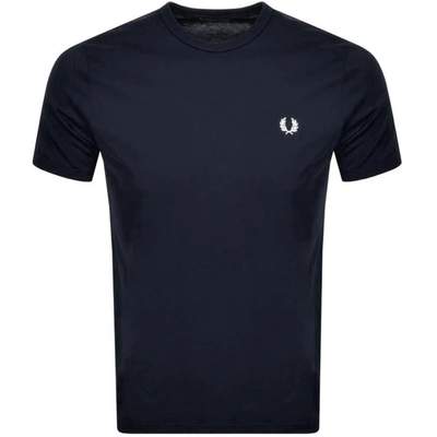 Shop Fred Perry Ringer T Shirt Navy