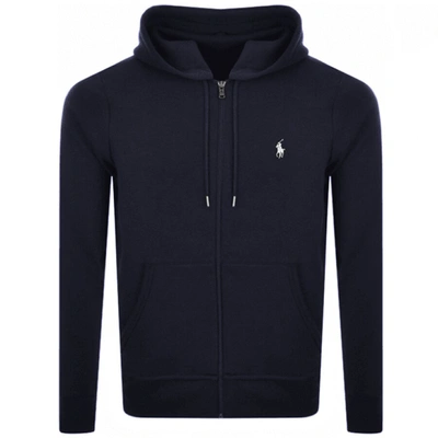 Shop Ralph Lauren Full Zip Hoodie Navy