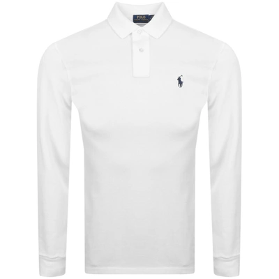 Shop Ralph Lauren Long Sleeved Polo T Shirt White